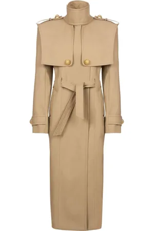 Balmain Belted cotton trench coat