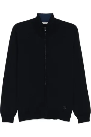 corneliani Logo-embroidered cardigan