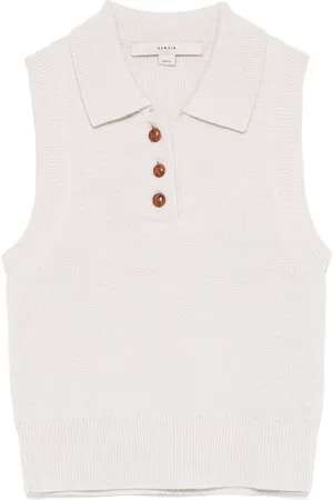 REMAIN Merino wool polo top