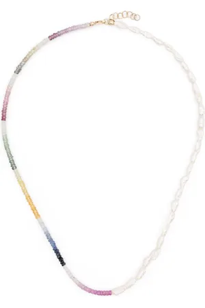 Roxanne First 9kt yellow Can´t Decide sapphire and pearl necklace