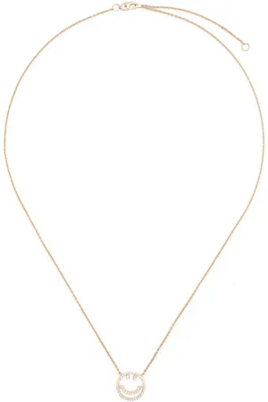 Roxanne First 14kt yellow Have A Nice Day diamond necklace