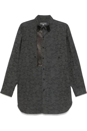 YOHJI YAMAMOTO Floral-jacquard shirt