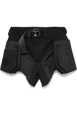 MUGLER Technical fabric cargo shorts