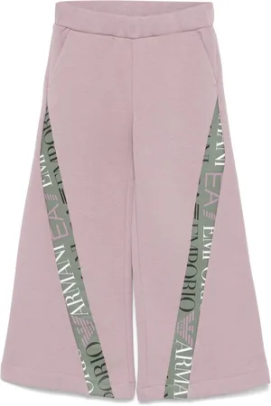 Emporio Armani Logo-tape detail track pants