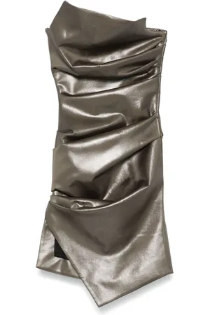 MUGLER Bustier ruched dress