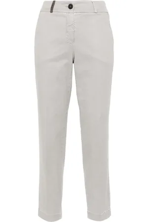 PESERICO SIGN Gabardine tapered trousers