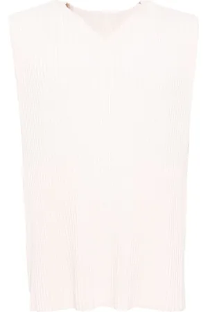 Issey Miyake August pleated tank top