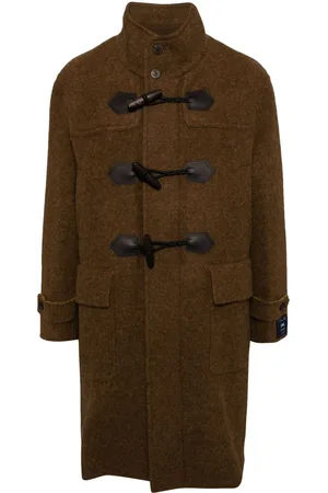 MAN ON THE BOON. Tweed duffle coat