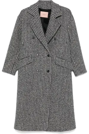 Twin-Set Herringbone coat