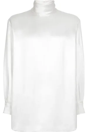 Dolce & Gabbana High-neck silk shirt
