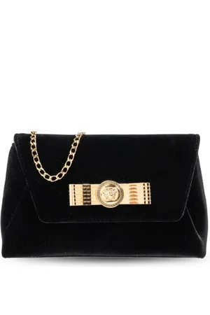 VERSACE Medusa Head velvet shoulder bag