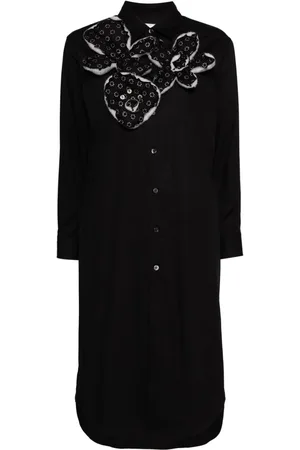 Comme des Garçons Floral-embellishment long sleeves shirt