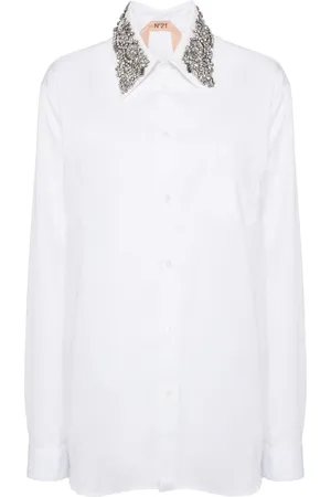 Nº21 Logo-embroidered shirt
