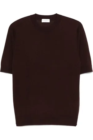 BALLANTYNE Fine-knit wool T-shirt