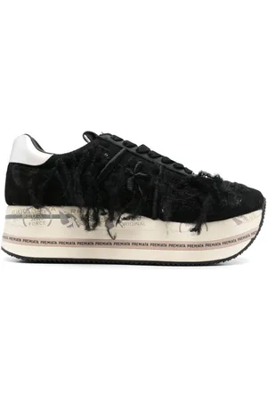 Premiata Fringed-detailed sneakers
