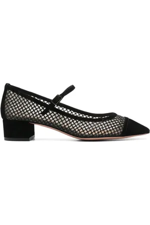 Aquazzura 35mm mesh-design pumps