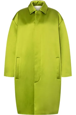 Serafini Single-breasted satin midi coat