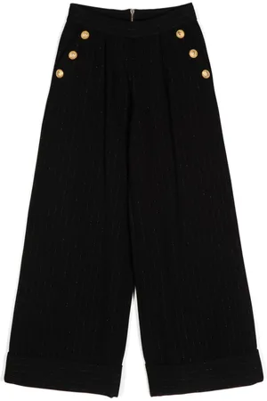 Balmain Pleat-detail wide-leg trousers