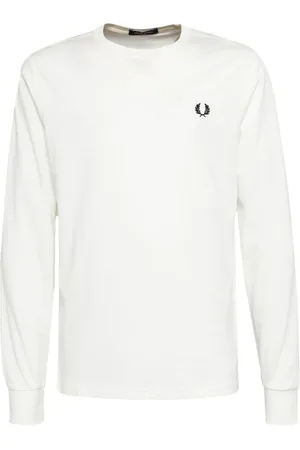 Fred Perry Logo-embroidered long-sleeved T-shirt