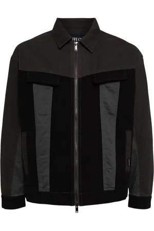 FIVE CM Two-tone zip-up shirt jacket