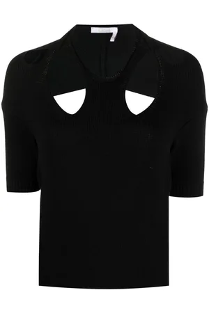 Chloé Cut-out knitted top