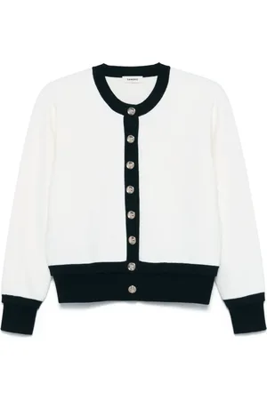Sandro Logo-embroidered cardigan