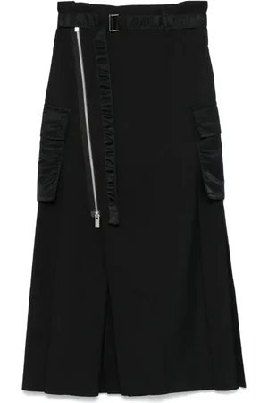 SACAI Pleated midi skirt