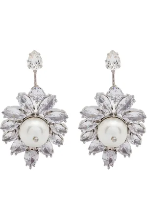 Simone Rocha Double Ended Crystal Crest earrings