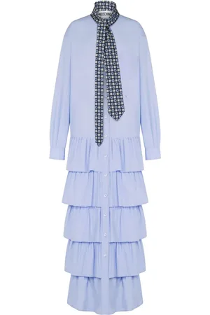 Moschino Ruffled cotton dress