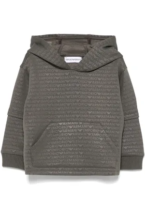 Emporio Armani Logo-jacquard hoodie