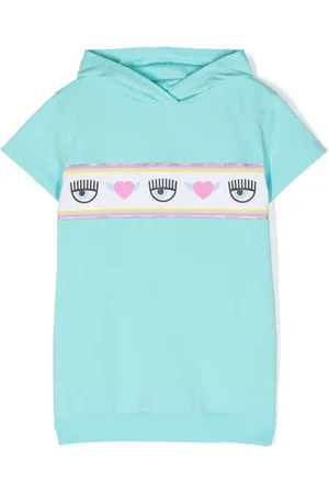 Chiara Ferragni Eyelike-motif hooded dress