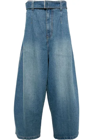 SONGZIO Curved belted jeans