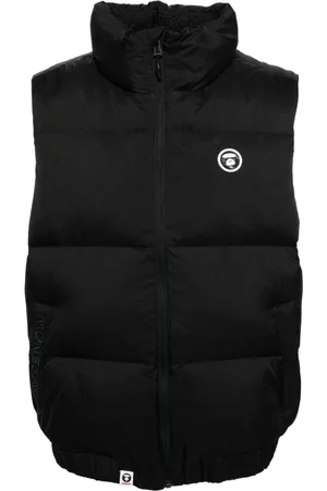 A Bathing Ape Logo-patch down vest