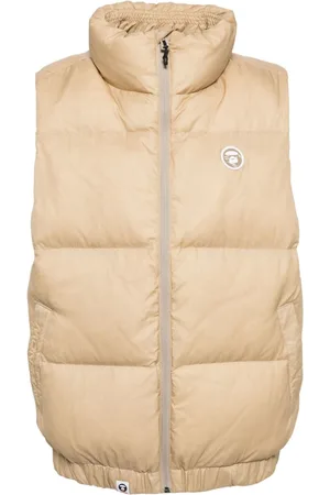 A Bathing Ape Logo-patch down vest