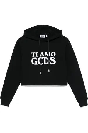 GCDS Ti Amo cropped hoodie