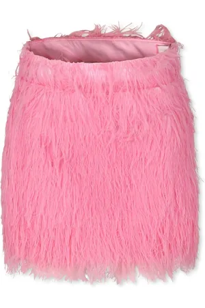 CAROLINE BOSMANS Faux-shearling skirt