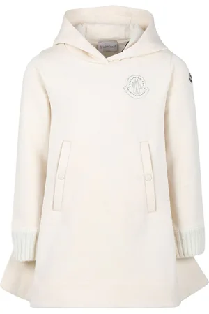 Moncler Crystal logo hooded dress