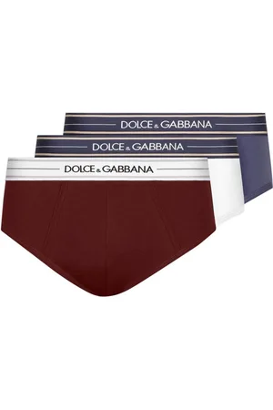 Dolce & Gabbana Set of three logo-tape cotton boxers
