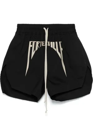 Rick Owens Motif-embroidered track shorts