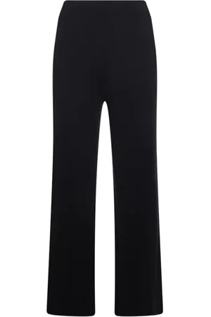 Allude Elasticated straight-leg trousers