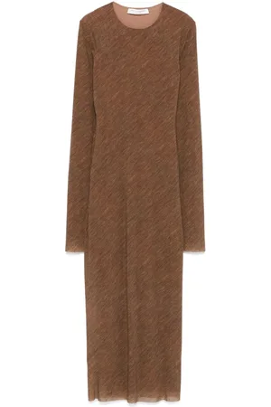 Serafini Long-sleeve midi dress