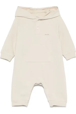 TEDDY & MINOU Embroidered-logo romper