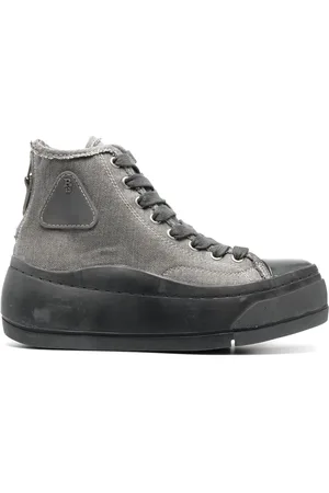 R13 Logo-patch high-top sneakers