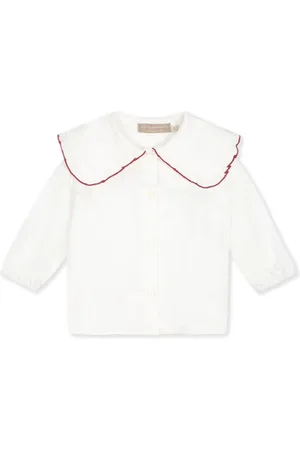 LA STUPENDERIA Ruffle-collar shirt