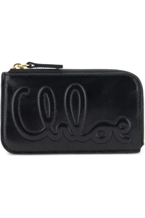Chloé Logo embossed leather wallet