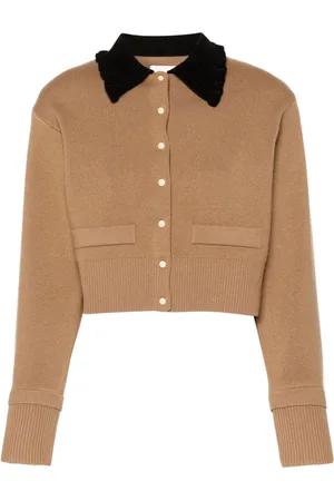 Sandro Contrasting-collar cardigan