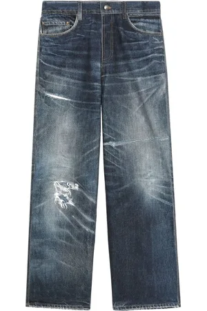 Andersson Bell Logo-patch wide-leg jeans