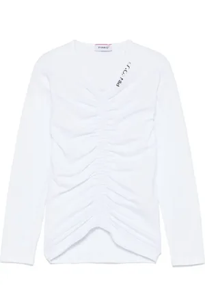 Pinko Ruched-detail T-shirt
