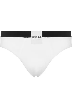 Moschino Logo-tag stretch-cotton briefs