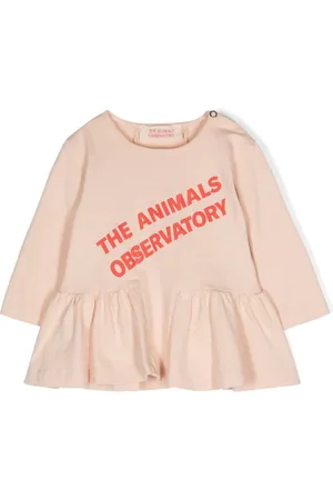 The Animals Observatory Wildebeest logo-print dress